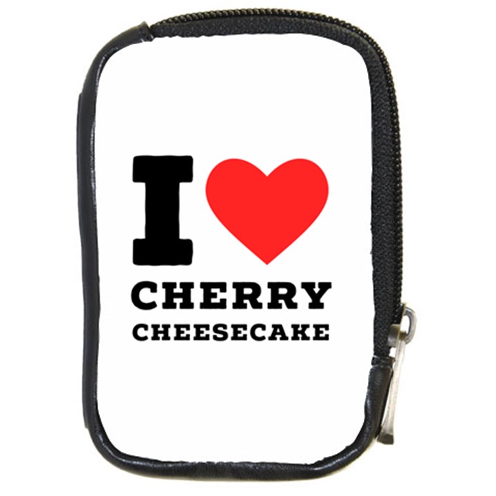 I love cherry cheesecake Compact Camera Leather Case