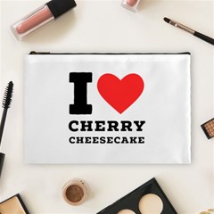 I Love Cherry Cheesecake Cosmetic Bag (large) by ilovewhateva