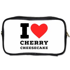 I Love Cherry Cheesecake Toiletries Bag (one Side) by ilovewhateva