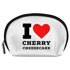 I Love Cherry Cheesecake Accessory Pouch (large) by ilovewhateva