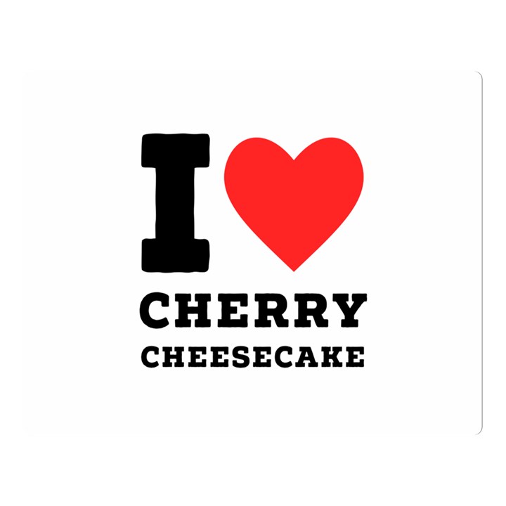 I love cherry cheesecake Premium Plush Fleece Blanket (Large)