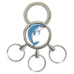 Blue Dolphin 3-ring Key Chain by pakminggu