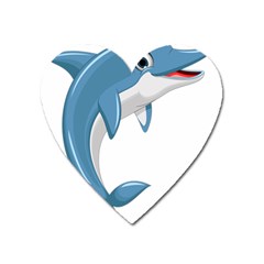 Blue Dolphin Heart Magnet by pakminggu