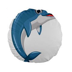 Blue Dolphin Standard 15  Premium Round Cushions