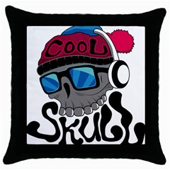 Cool Skull Throw Pillow Case (black) by pakminggu