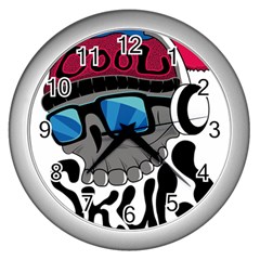 Cool Skull Wall Clock (silver) by pakminggu