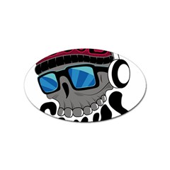 Cool Skull Sticker (oval) by pakminggu