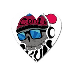 Cool Skull Heart Magnet by pakminggu