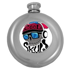 Cool Skull Round Hip Flask (5 Oz) by pakminggu