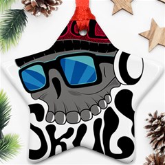 Cool Skull Star Ornament (two Sides) by pakminggu