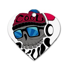 Cool Skull Dog Tag Heart (one Side) by pakminggu