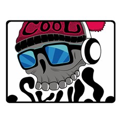 Cool Skull Two Sides Fleece Blanket (small) by pakminggu