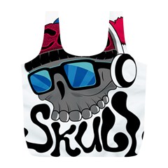 Cool Skull Full Print Recycle Bag (l) by pakminggu