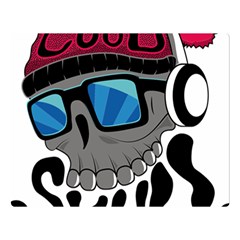 Cool Skull Two Sides Premium Plush Fleece Blanket (large) by pakminggu