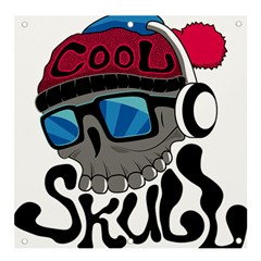 Cool Skull Banner And Sign 4  X 4 