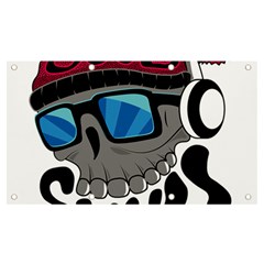 Cool Skull Banner And Sign 7  X 4 