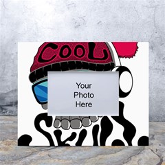 Cool Skull White Tabletop Photo Frame 4 x6  by pakminggu