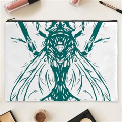 Green Insect Bee Illustration Cosmetic Bag (xxxl) by pakminggu