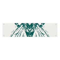 Green Insect Bee Illustration Banner And Sign 4  X 1  by pakminggu