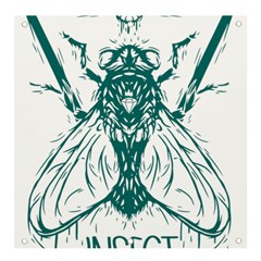 Green Insect Bee Illustration Banner And Sign 4  X 4  by pakminggu