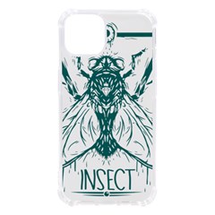 Green Insect Bee Illustration Iphone 13 Tpu Uv Print Case by pakminggu