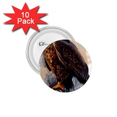 Eagle Art Eagle Watercolor Painting Bird Animal 1 75  Buttons (10 Pack) by pakminggu