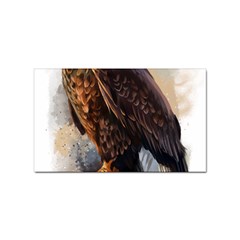 Eagle Art Eagle Watercolor Painting Bird Animal Sticker (rectangular) by pakminggu