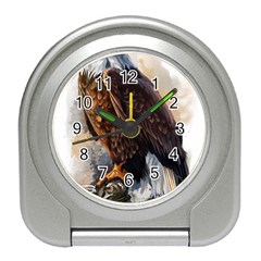 Eagle Art Eagle Watercolor Painting Bird Animal Travel Alarm Clock by pakminggu