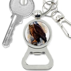 Eagle Art Eagle Watercolor Painting Bird Animal Bottle Opener Key Chain by pakminggu