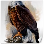 Eagle Art Eagle Watercolor Painting Bird Animal Canvas 12  x 12  11.4 x11.56  Canvas - 1