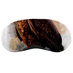 Eagle Art Eagle Watercolor Painting Bird Animal Sleeping Mask by pakminggu