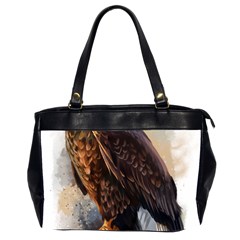 Eagle Art Eagle Watercolor Painting Bird Animal Oversize Office Handbag (2 Sides) by pakminggu