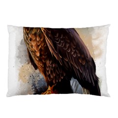 Eagle Art Eagle Watercolor Painting Bird Animal Pillow Case (two Sides) by pakminggu