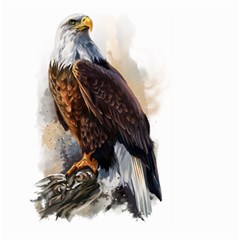 Eagle Art Eagle Watercolor Painting Bird Animal Large Garden Flag (two Sides) by pakminggu