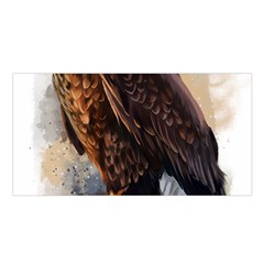 Eagle Art Eagle Watercolor Painting Bird Animal Satin Shawl 45  X 80  by pakminggu