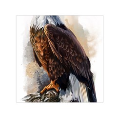 Eagle Art Eagle Watercolor Painting Bird Animal Square Satin Scarf (30  X 30 ) by pakminggu