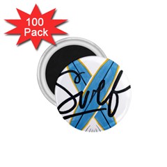 Wave Surfing Surfboard Surfing 1 75  Magnets (100 Pack)  by pakminggu