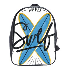 Wave Surfing Surfboard Surfing School Bag (large) by pakminggu