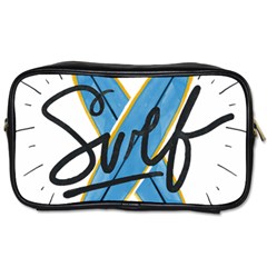 Wave Surfing Surfboard Surfing Toiletries Bag (two Sides) by pakminggu