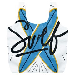 Wave Surfing Surfboard Surfing Full Print Recycle Bag (xxl) by pakminggu