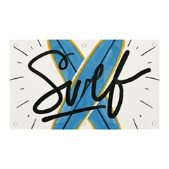 Wave Surfing Surfboard Surfing Banner And Sign 5  X 3  by pakminggu