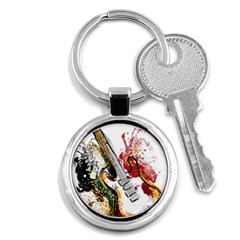 Electric Guitar Key Chain (round) by pakminggu