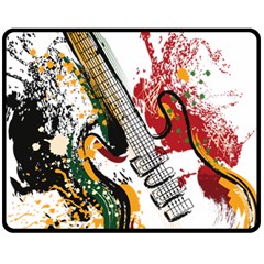 Electric Guitar Fleece Blanket (medium)