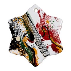 Electric Guitar Snowflake Ornament (two Sides) by pakminggu