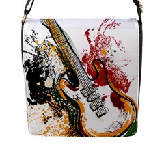 Electric Guitar Flap Closure Messenger Bag (l) by pakminggu