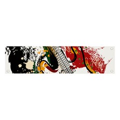 Electric Guitar Banner and Sign 4  x 1 