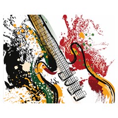 Electric Guitar Premium Plush Fleece Blanket (medium) by pakminggu