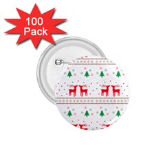 Red Green And Blue Christmas Themed Illustration 1 75  Buttons (100 Pack)  by pakminggu