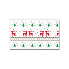 Red Green And Blue Christmas Themed Illustration Sticker (rectangular) by pakminggu