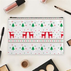 Red Green And Blue Christmas Themed Illustration Cosmetic Bag (large) by pakminggu